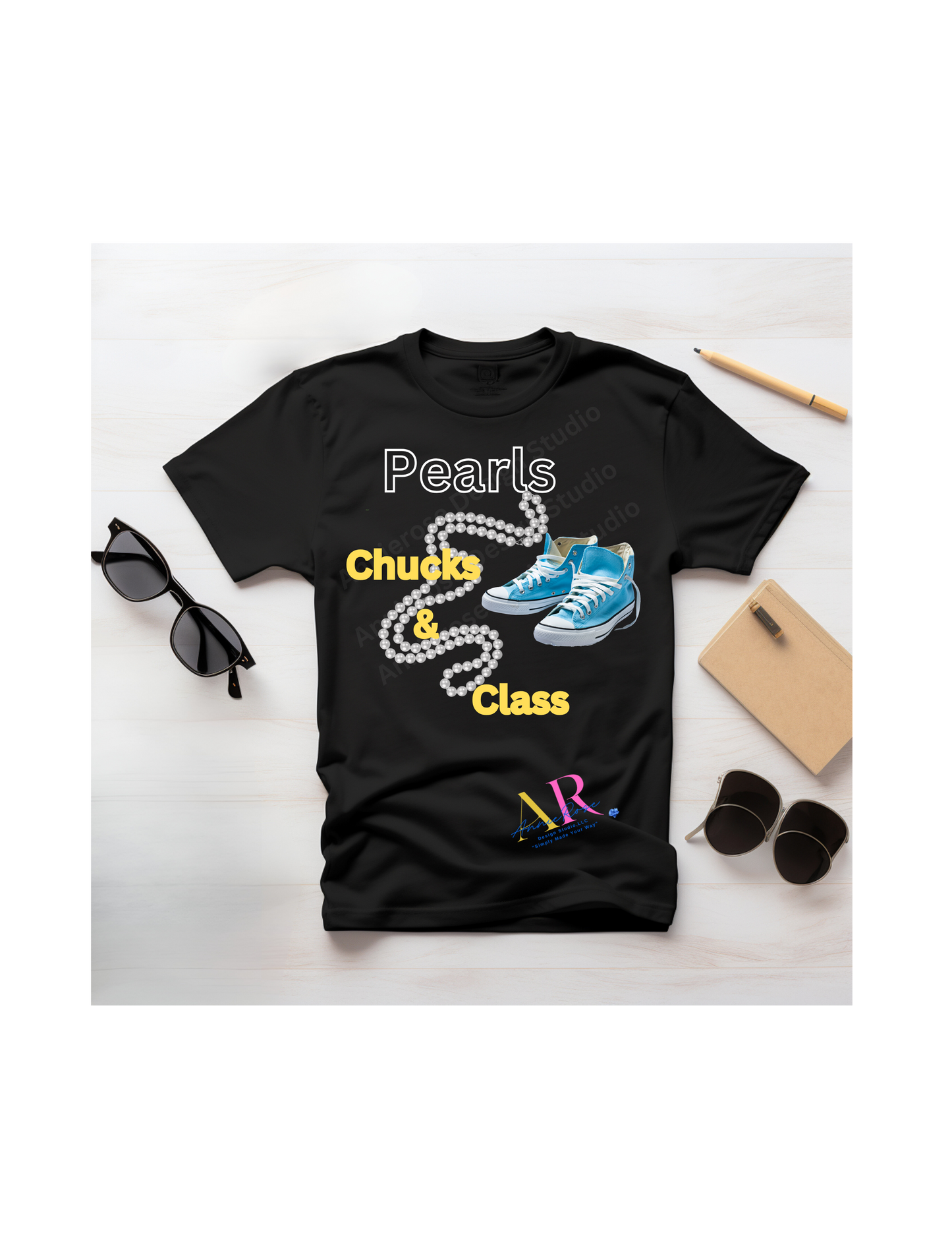 Chucks and Pearls T-shirt