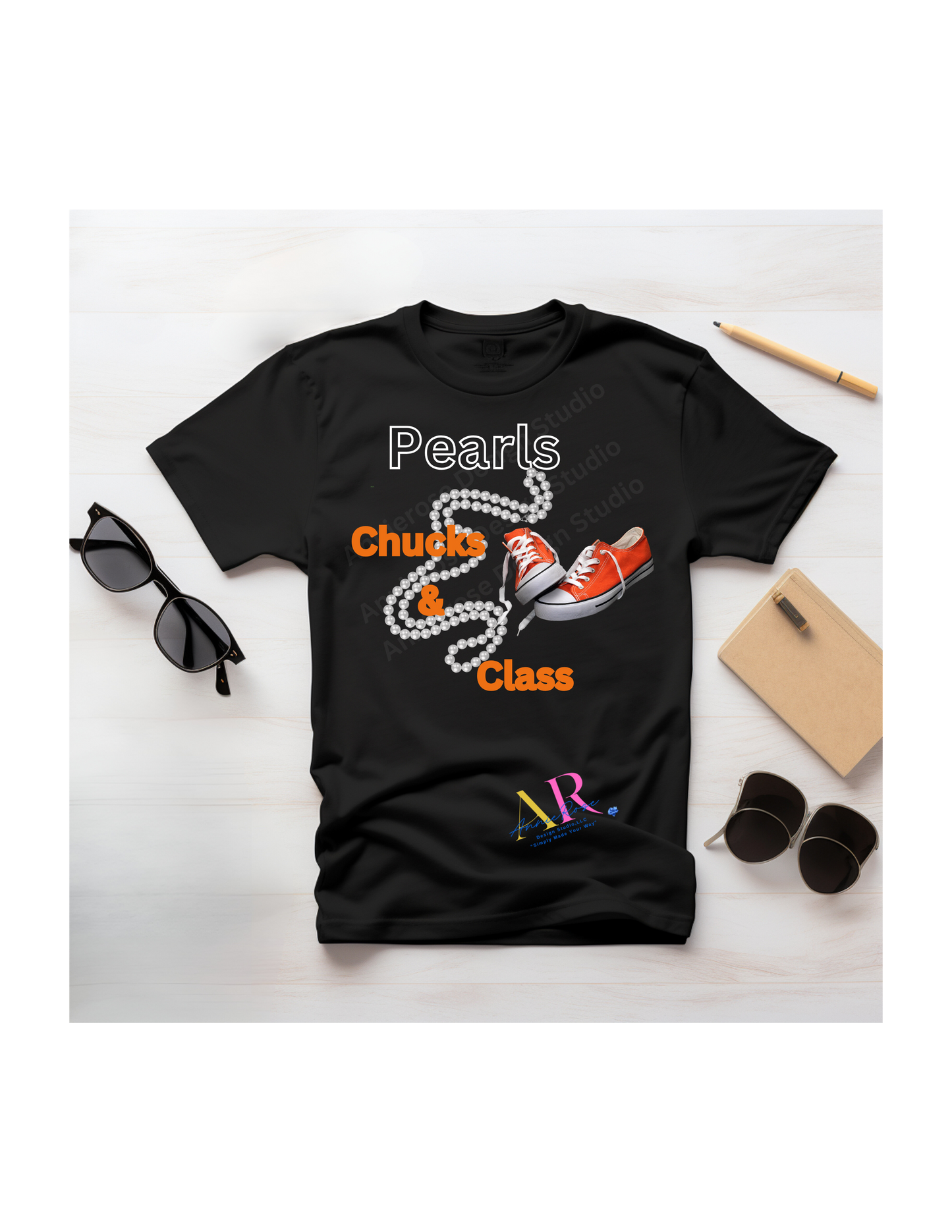 Chucks and Pearls T-shirt