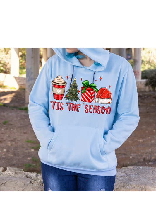 TIS THE SEASON CHRISTMAS HOODIE, MERRY CHRISTMAS HOODIE, CHRISTMAS HOODIE