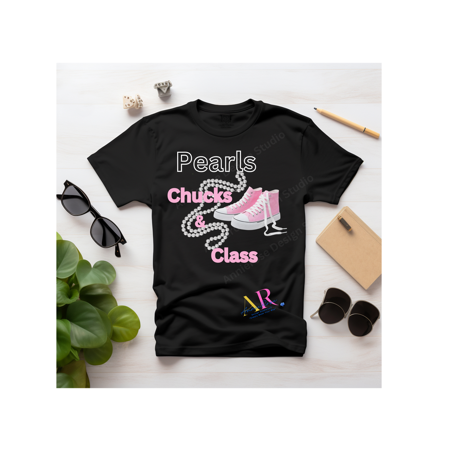 Chucks and Pearls T-shirt