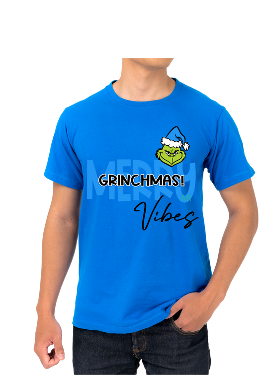 MERRY GRINCHMAS VIBES T-SHIRT, MERRY GRINCHMAS TEE, HOLIDAY SEASON SHIRT