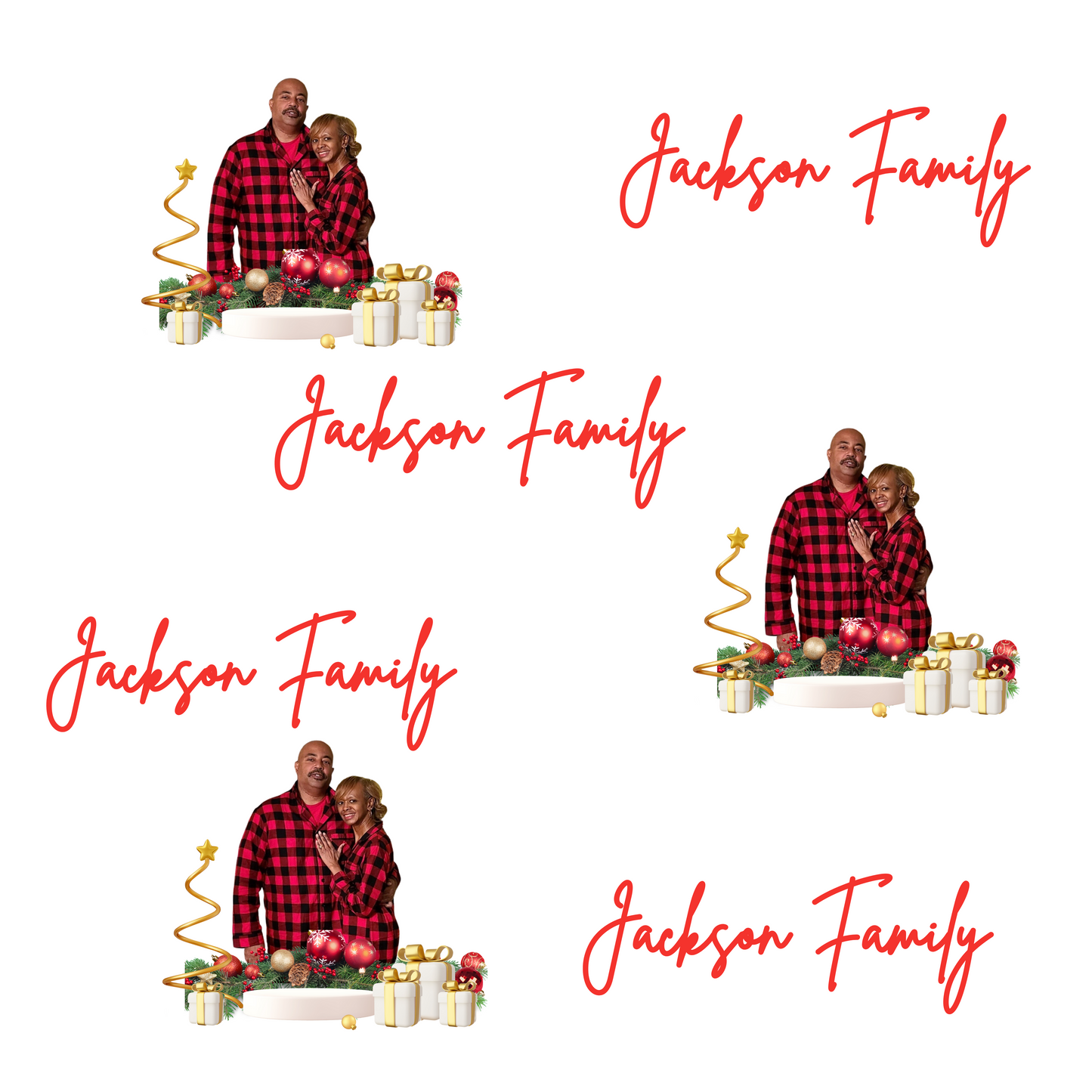 Custom Name Wrapping Paper, Custom Christmas Paper