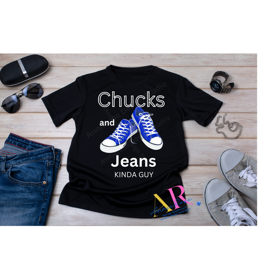 Chucks and Jeans for Men T-Shirt