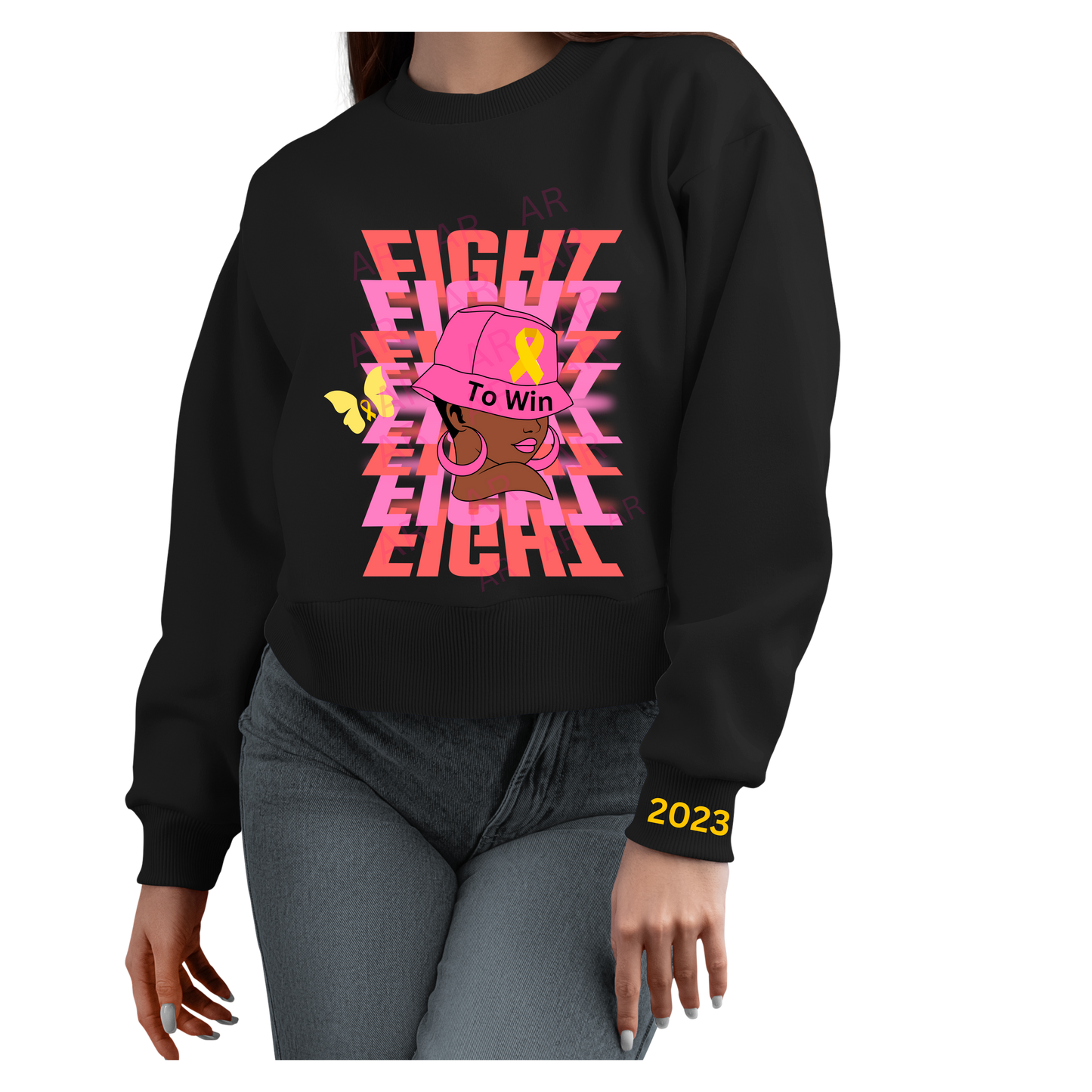 FIGHT TO WIN BREAST CANCER SWEATSHIRT, CANCER AWARENESS T-SHIRT